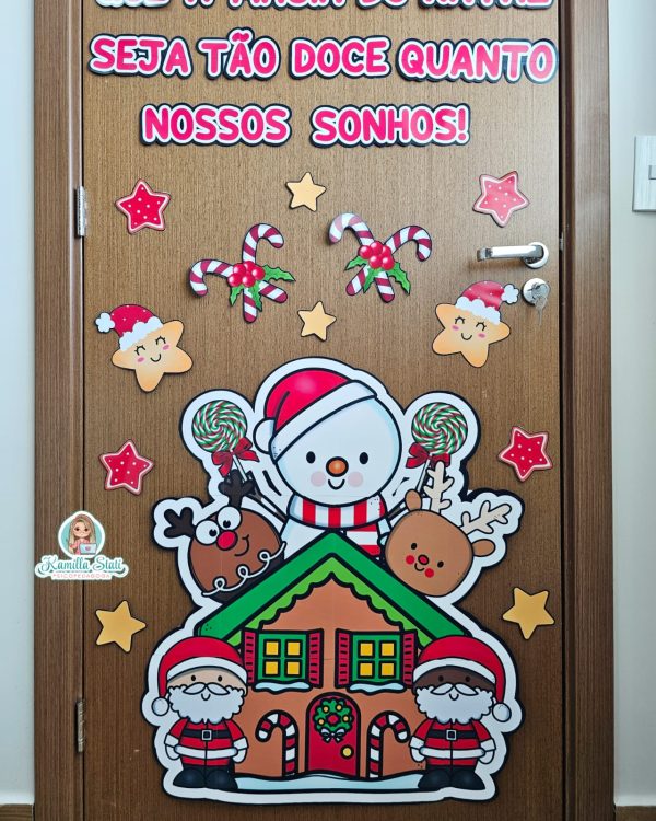 Decoração de porta Doce Natal - Imagem 4