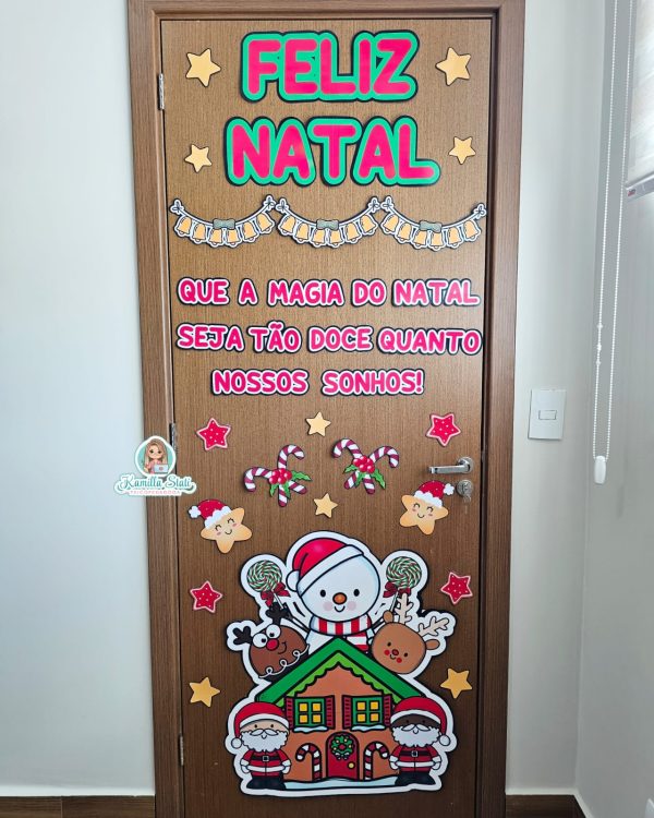 Decoração de porta Doce Natal - Imagem 7