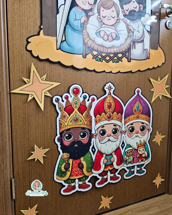 Decoração de porta Natal Cristão - Imagem 3