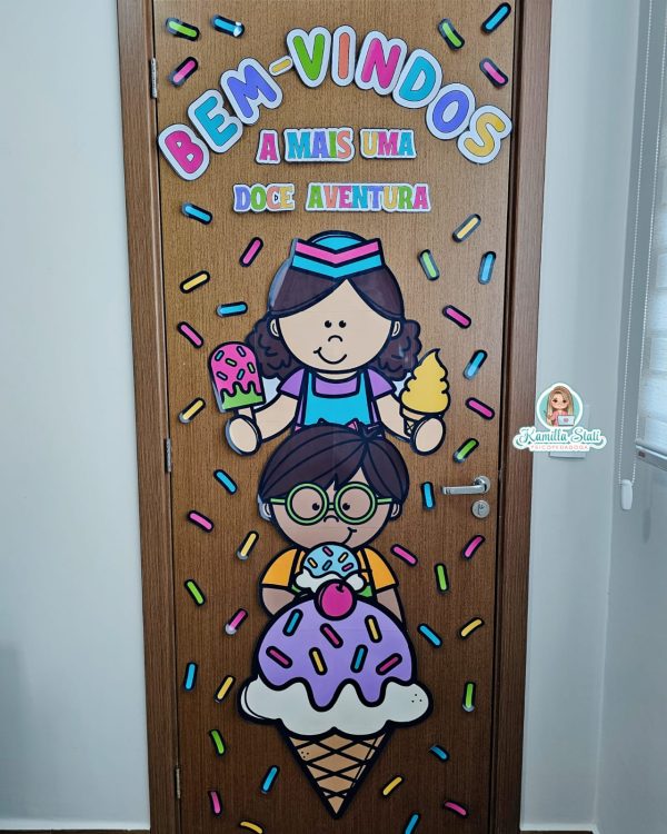 Decoração de porta bem-vindos doce aventura - Imagem 2