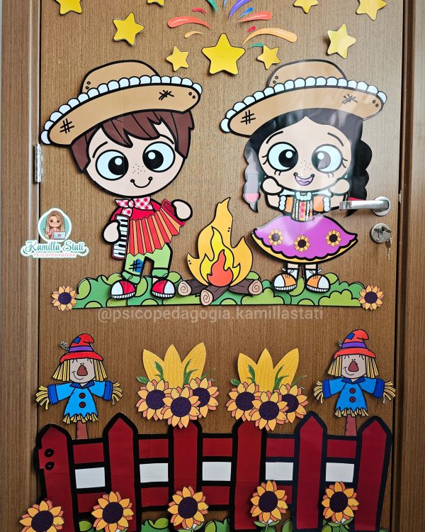 Decoração de porta: festa junina - Imagem 2