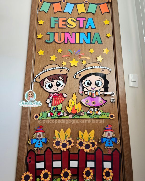 Decoração de porta: festa junina - Imagem 3