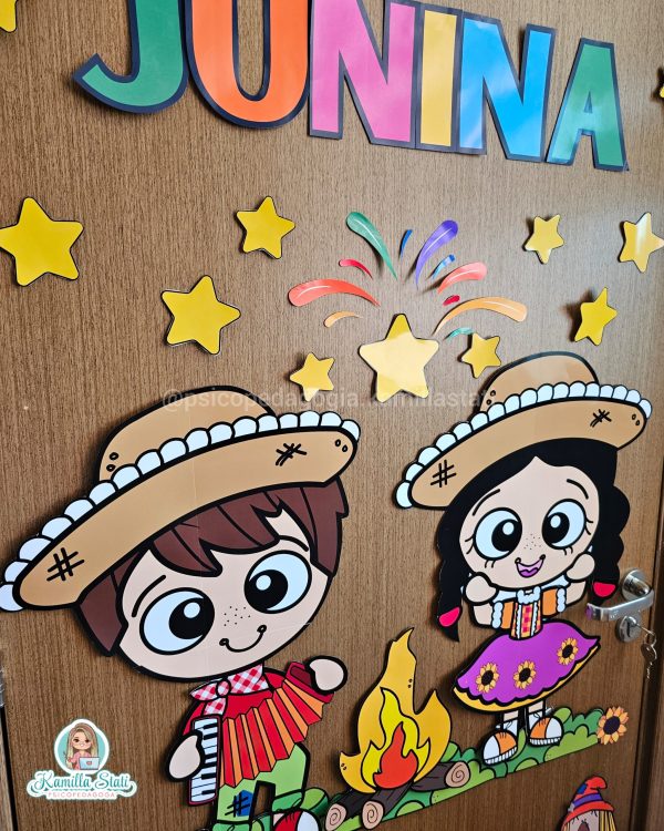 Decoração de porta: festa junina - Imagem 4