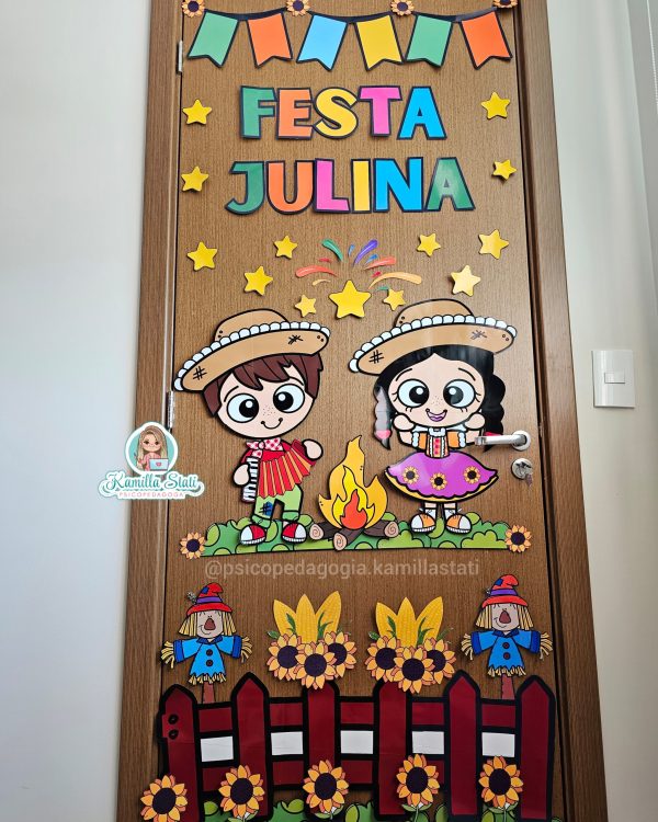 Decoração de porta: festa junina - Imagem 5