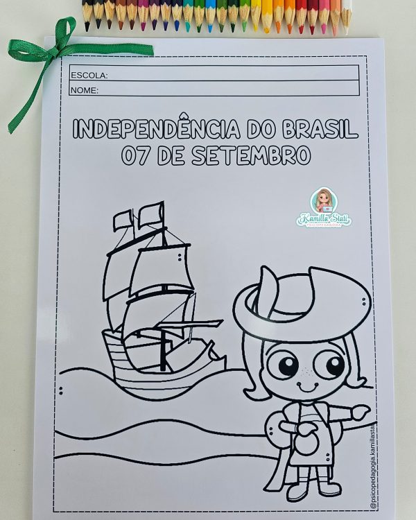 Desenhos para colorir 07 de setembro