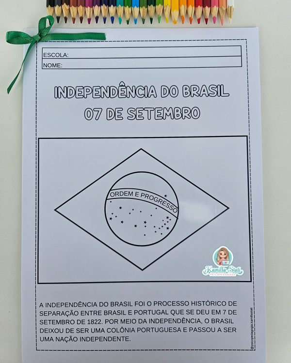 Desenhos para colorir 07 de setembro - Imagem 7