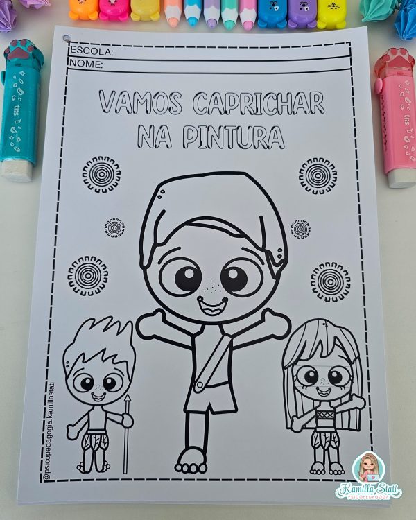 Desenhos para colorir folclore - Imagem 2