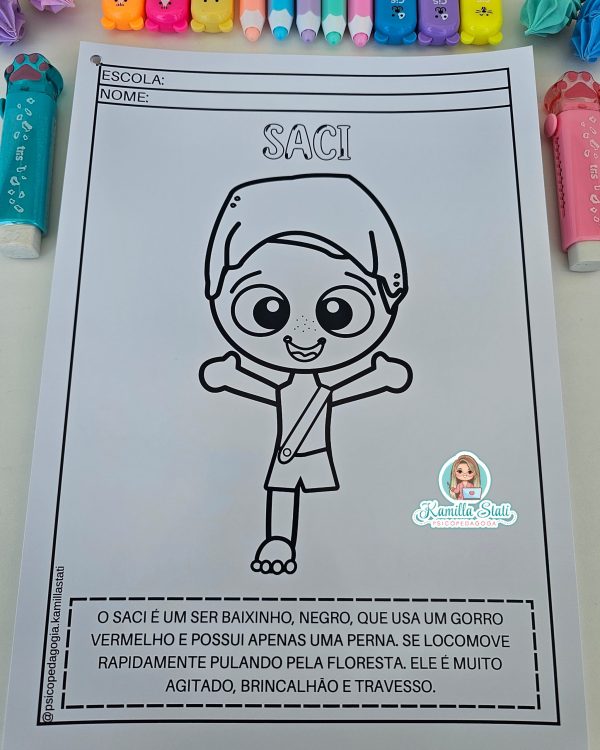 Desenhos para colorir folclore - Imagem 3
