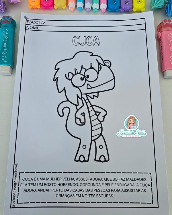 Desenhos para colorir folclore - Imagem 4