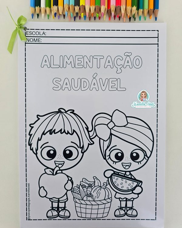 Desenhos para colorir: frutas e legumes - Imagem 9