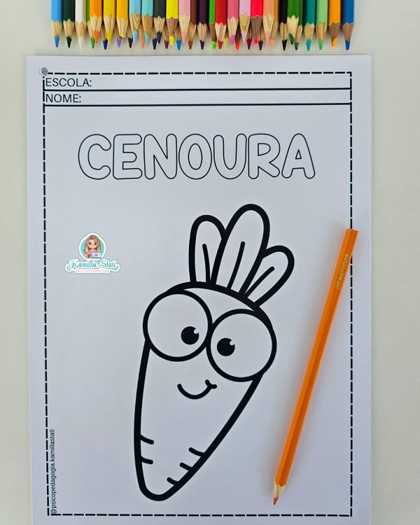 Desenhos para colorir: frutas e legumes - Imagem 7