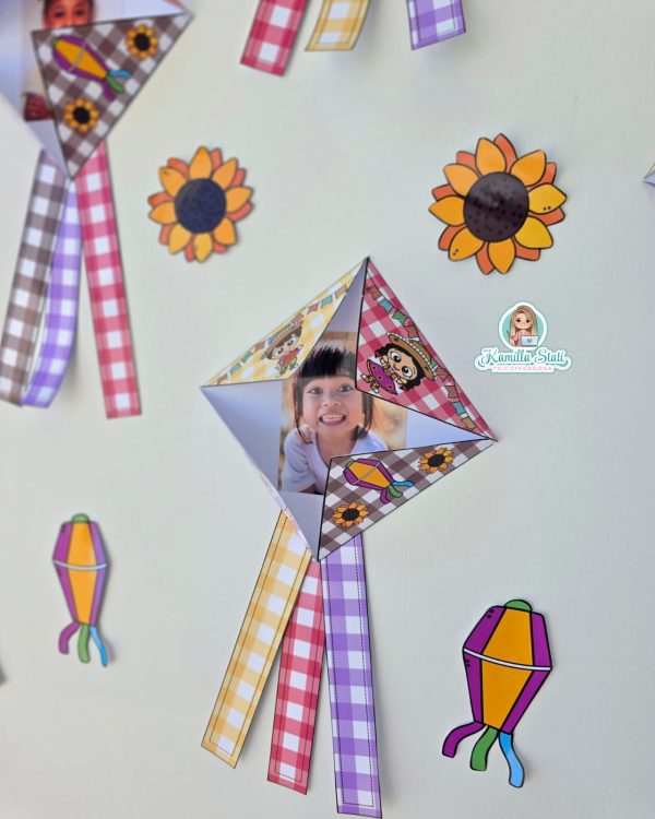 Dobradura balão junino - Imagem 2