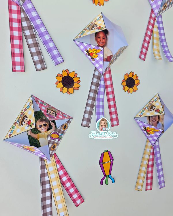 Dobradura balão junino - Imagem 3