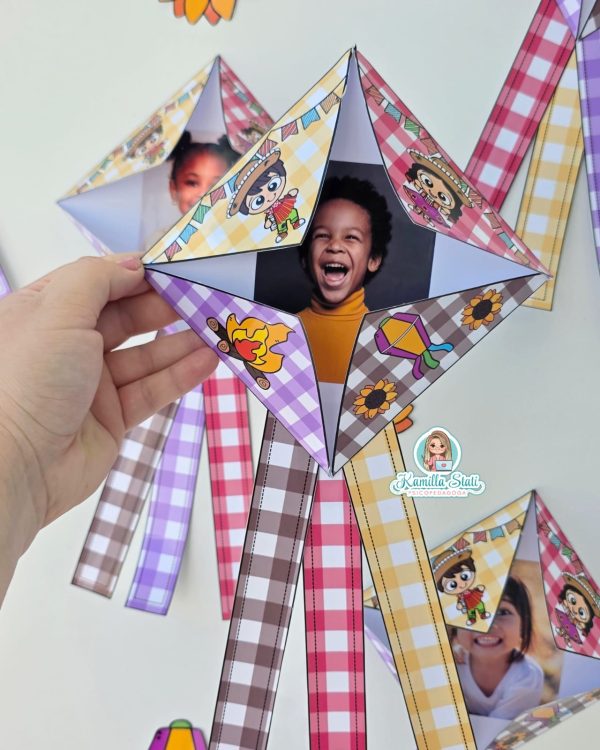 Dobradura balão junino - Imagem 5