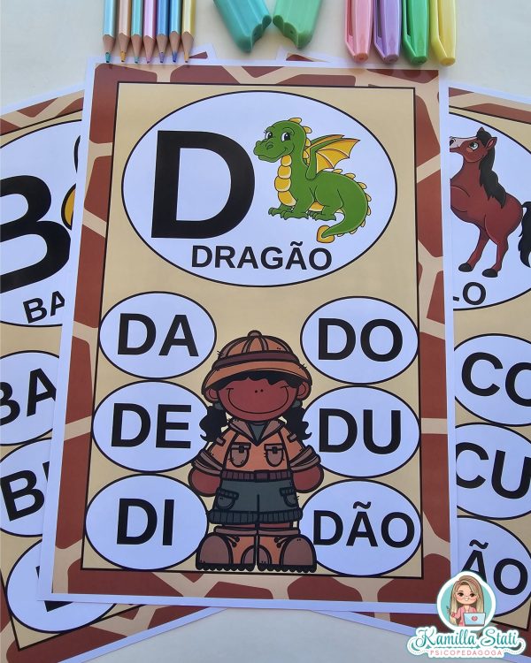 Família silábica de parede safari - Imagem 2