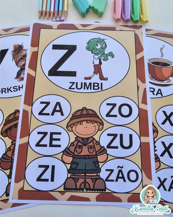 Família silábica de parede safari - Imagem 4
