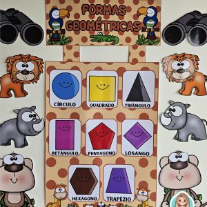 Formas geométricas de parede: Safari