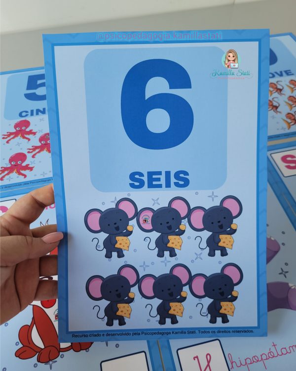 Kit alfabeto e números de parede animais - Imagem 4