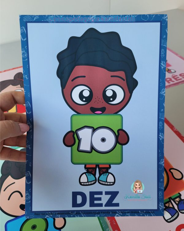 Números de parede crianças - Imagem 5