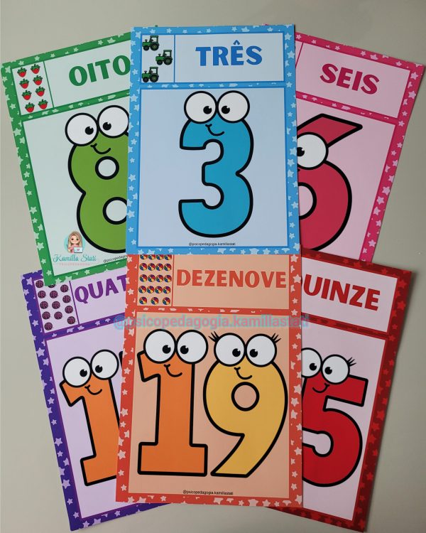 Números de parede animado