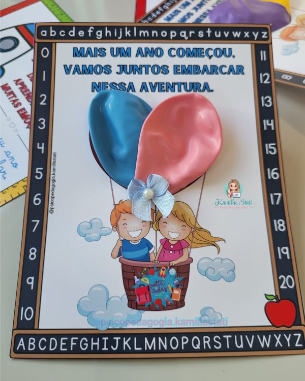 Cartão balão volta às aulas - Imagem 2
