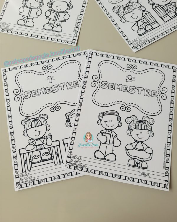 Capas bimestrais para colorir - Imagem 3
