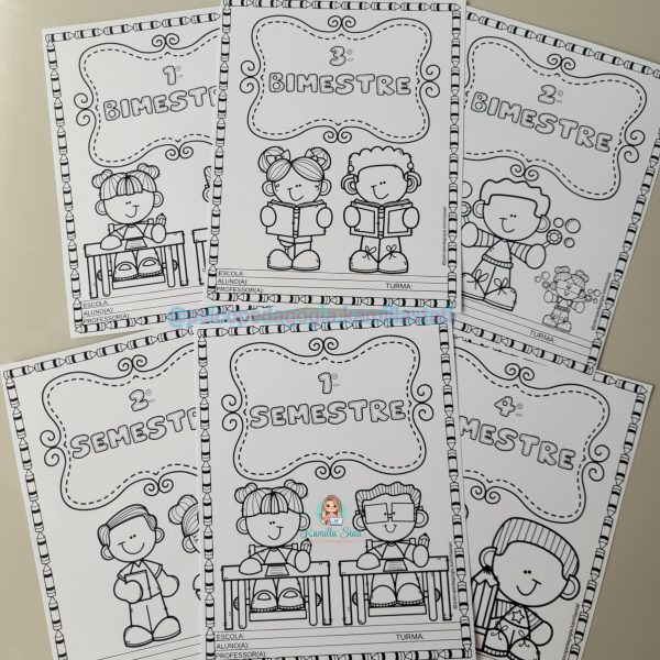 Capas bimestrais para colorir - Imagem 5