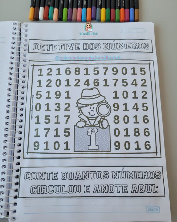 Detetive dos números preto e branco - Imagem 2