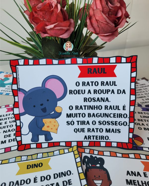 Fichas de leitura: rimas