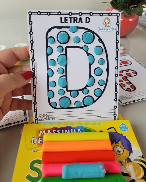 Alfabeto de bolinhas para enfeitar e pintar - Imagem 3