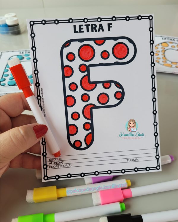 Alfabeto de bolinhas para enfeitar e pintar - Imagem 5
