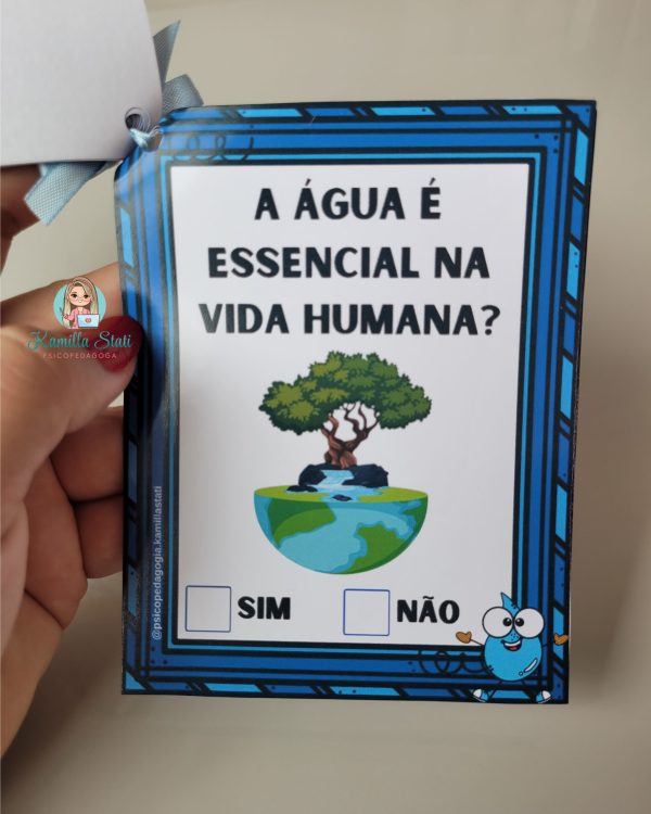 Mini livrinho interativo: dia da água - Imagem 2