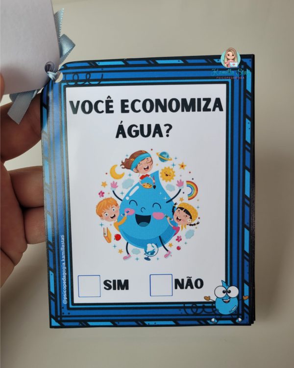 Mini livrinho interativo: dia da água - Imagem 3