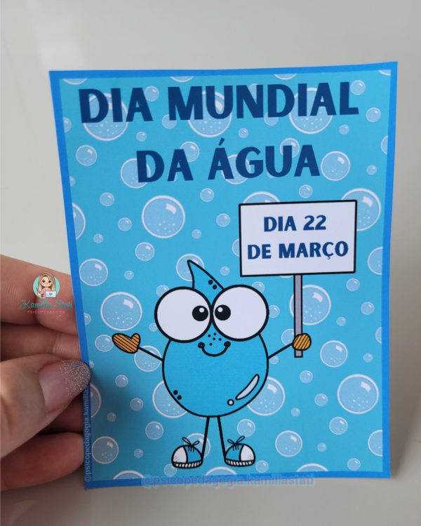 Cartãozinho dia da água