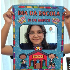 Moldura para foto: dia da escola