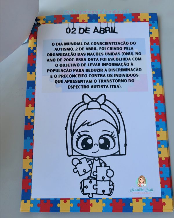 Mini Livrinho: dia do autismo - Imagem 3
