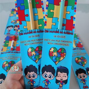 Porta-lápis autismo