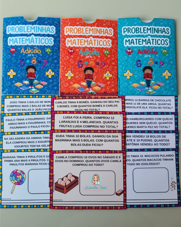 Probleminhas matemáticos de adição