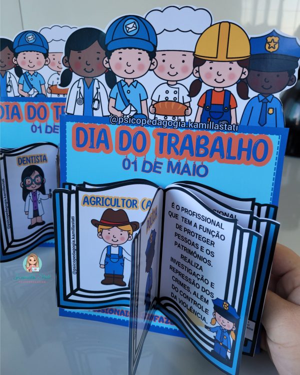Livrinho interativo: dia do trabalho