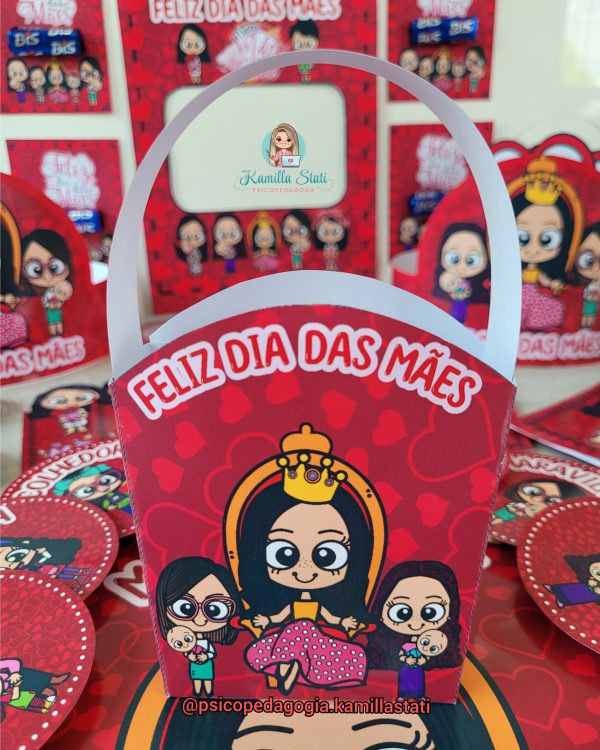 Kit dia das mães vermelho - Imagem 8
