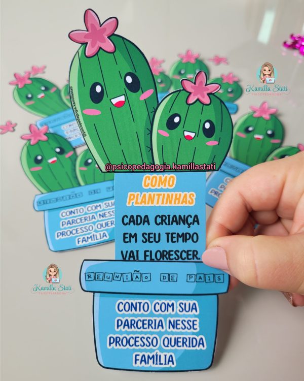 Cartão cacto: reunião de pais - Imagem 3