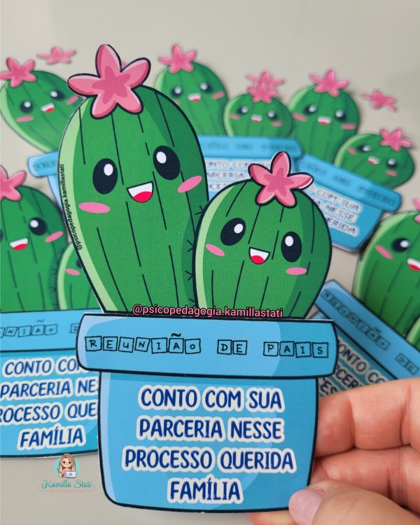 Cartão cacto: reunião de pais - Imagem 4