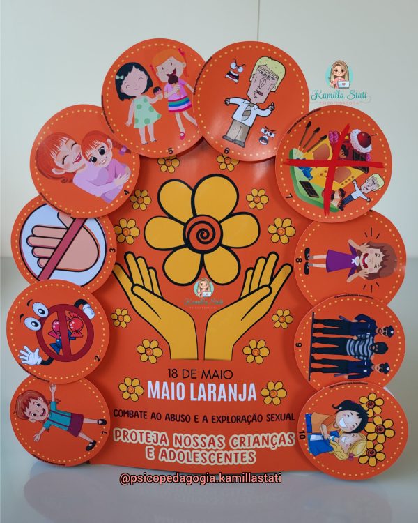 Luva: maio laranja