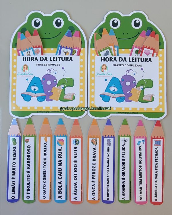 Fichas de leitura: sapinho