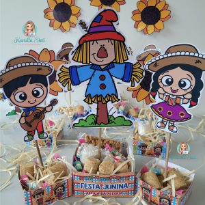 Lembrancinha festa junina: centro de mesa