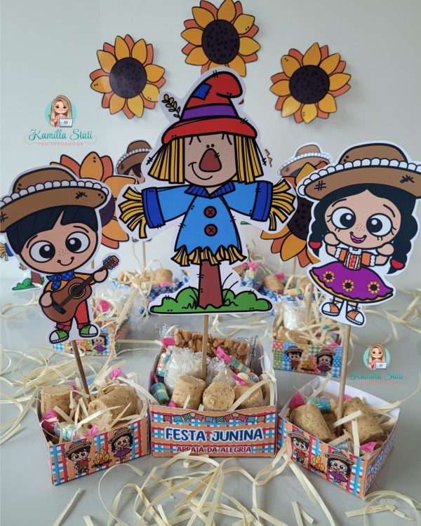 Lembrancinha festa junina: centro de mesa