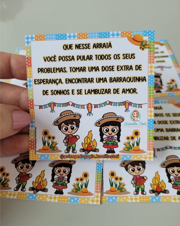 Cartãozinho: frase junina