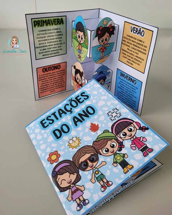 Cartão 3D: quatro estações