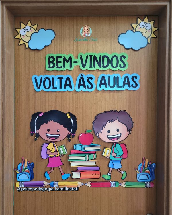 Decoração de porta: volta às aulas
