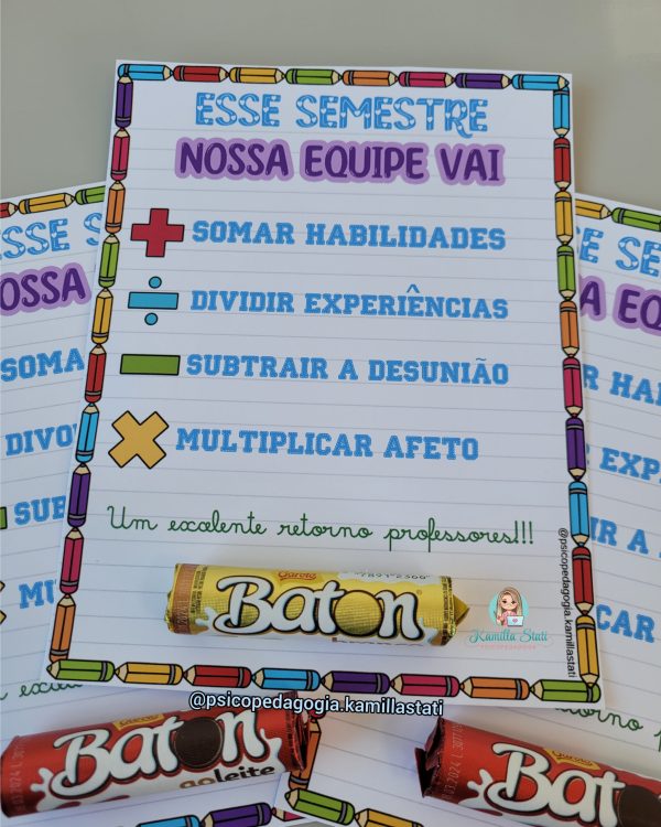 Cartão bom retorno professores - Imagem 2